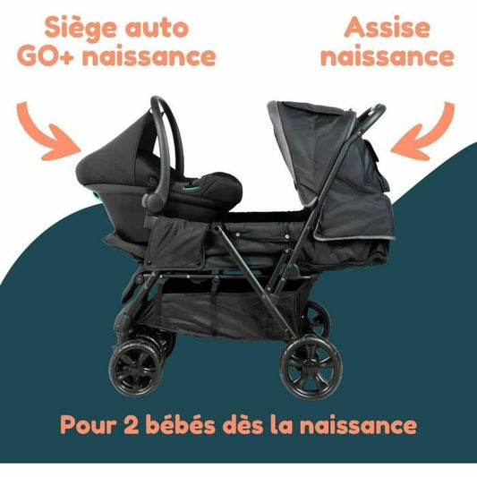 Cărucior de plimbat bebe Bambisol Negru - Bebelus, Cărucioare, scaune și accesorii