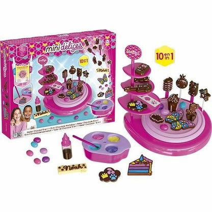 Set de Lucru Manual Lansay Mini Délices - 10 In 1 Chocolate Workshop Cofetărie - Jucarii si jocuri, Activități creative