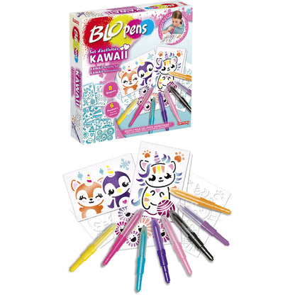 Cutie de Activități pentru Colorat Lansay BLOPENS KAWAII Multicolor - Jucarii si jocuri, Activități creative