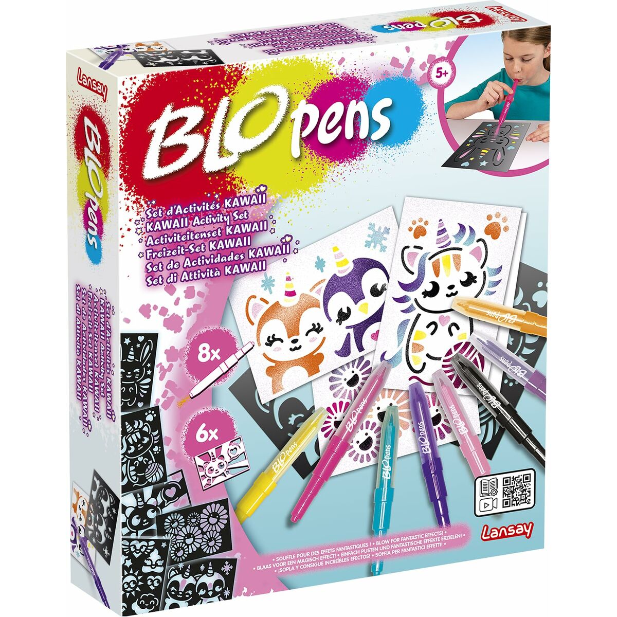 Cutie de Activități pentru Colorat Lansay BLOPENS KAWAII Multicolor - Jucarii si jocuri, Activități creative