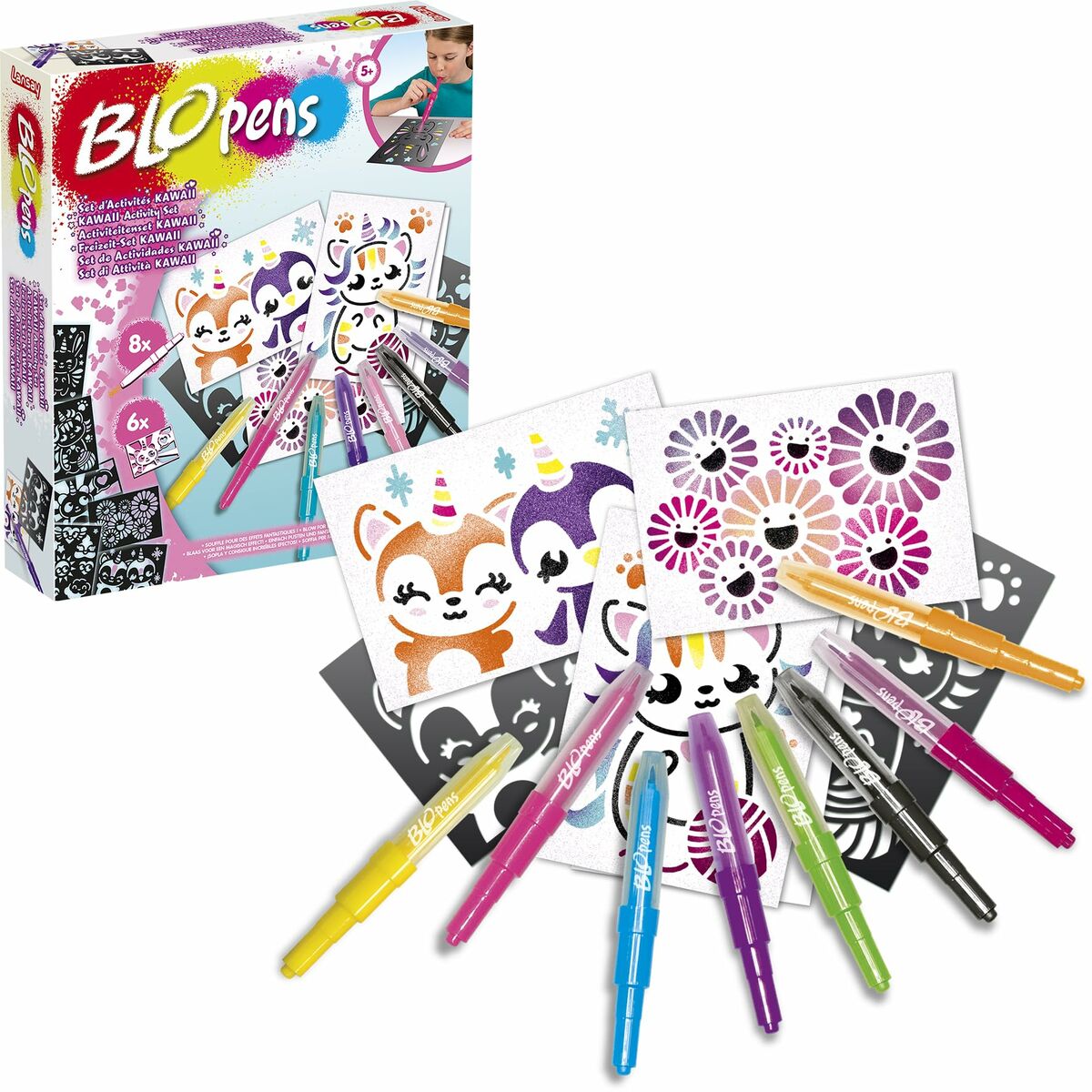 Cutie de Activități pentru Colorat Lansay BLOPENS KAWAII Multicolor - Jucarii si jocuri, Activități creative