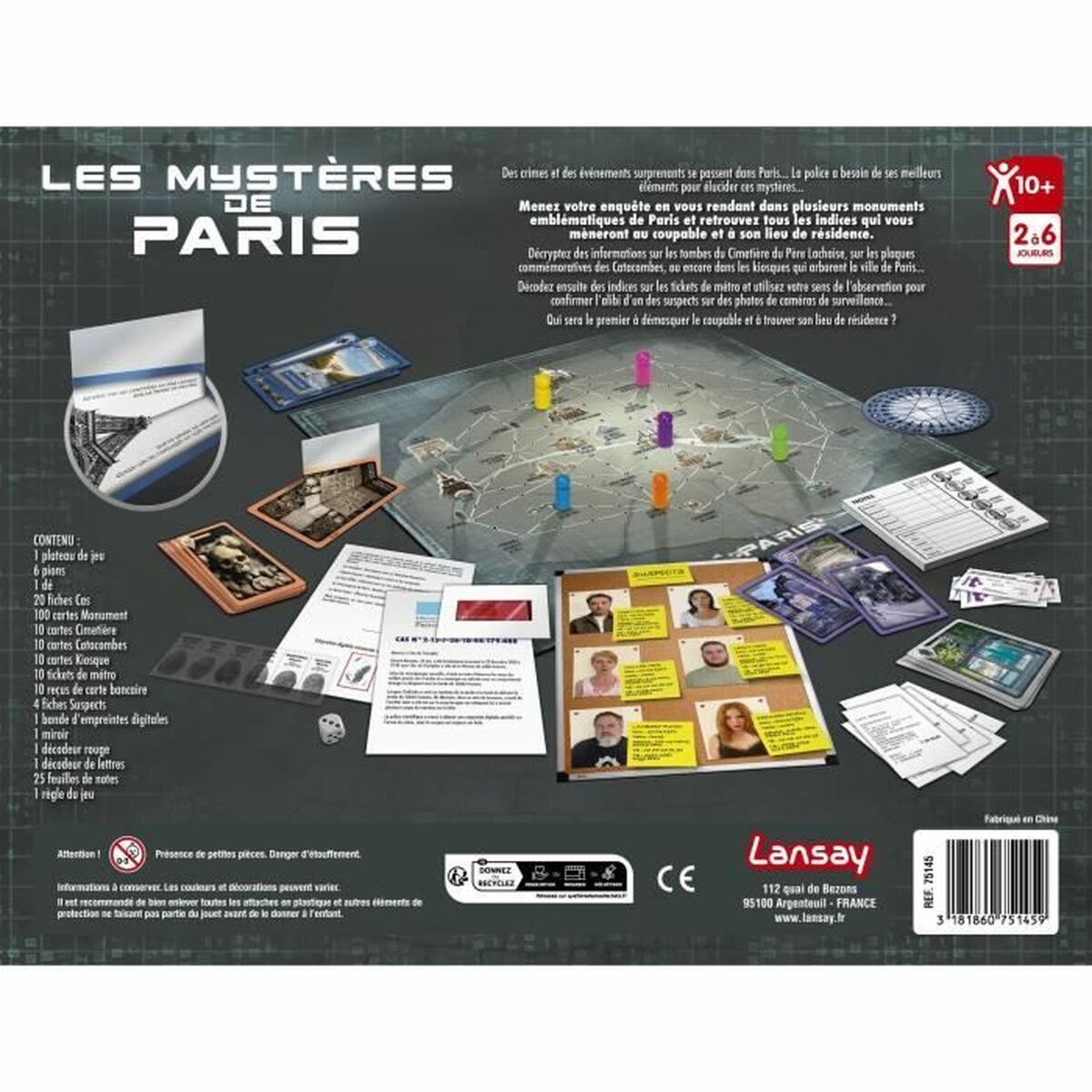 Joc de Masă Lansay Les Mystères De Paris (FR) - Jucarii si jocuri, Jocuri și accesorii