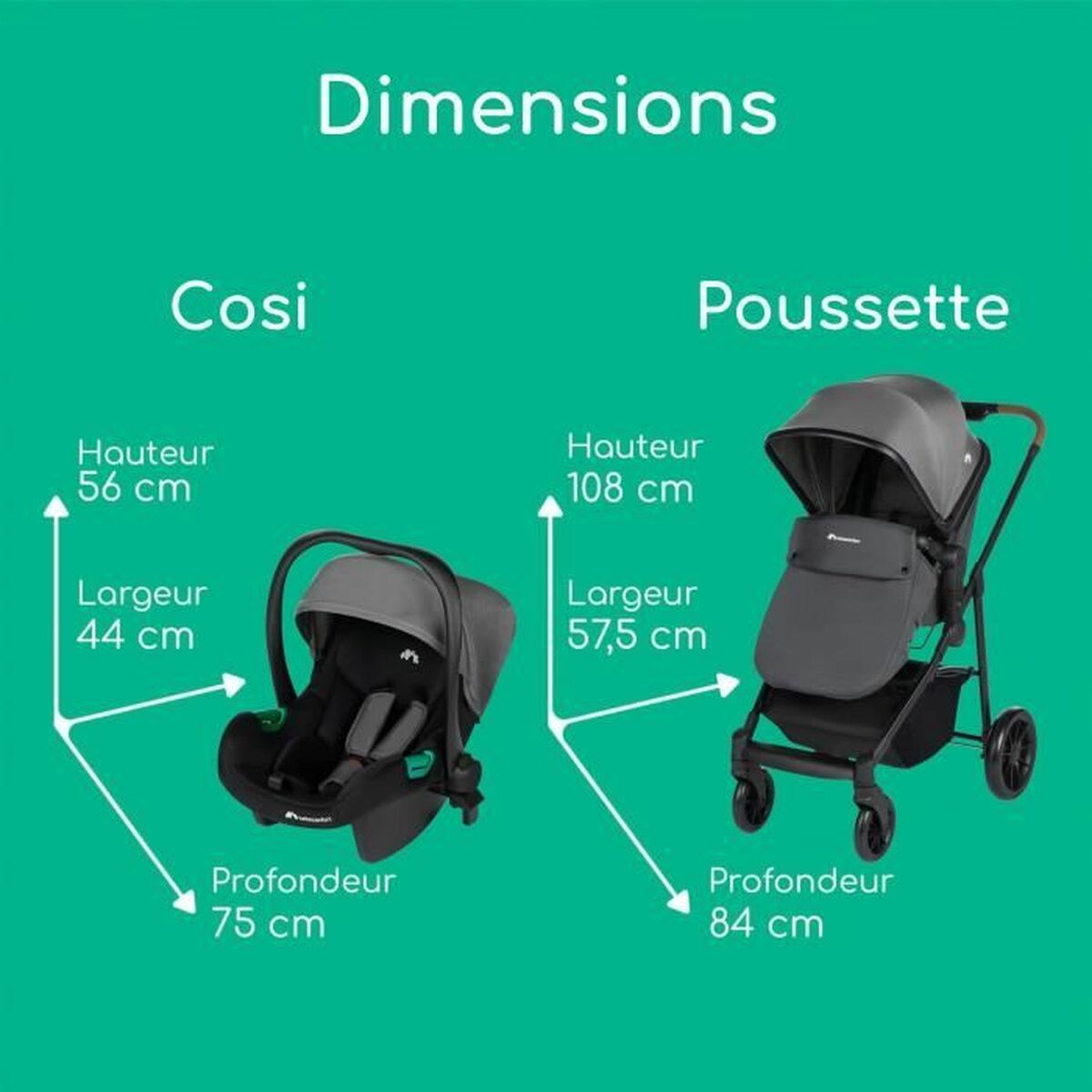 Cărucior de plimbat bebe Haze 3 in 1 i-Size Gri - Bebelus, Cărucioare, scaune și accesorii