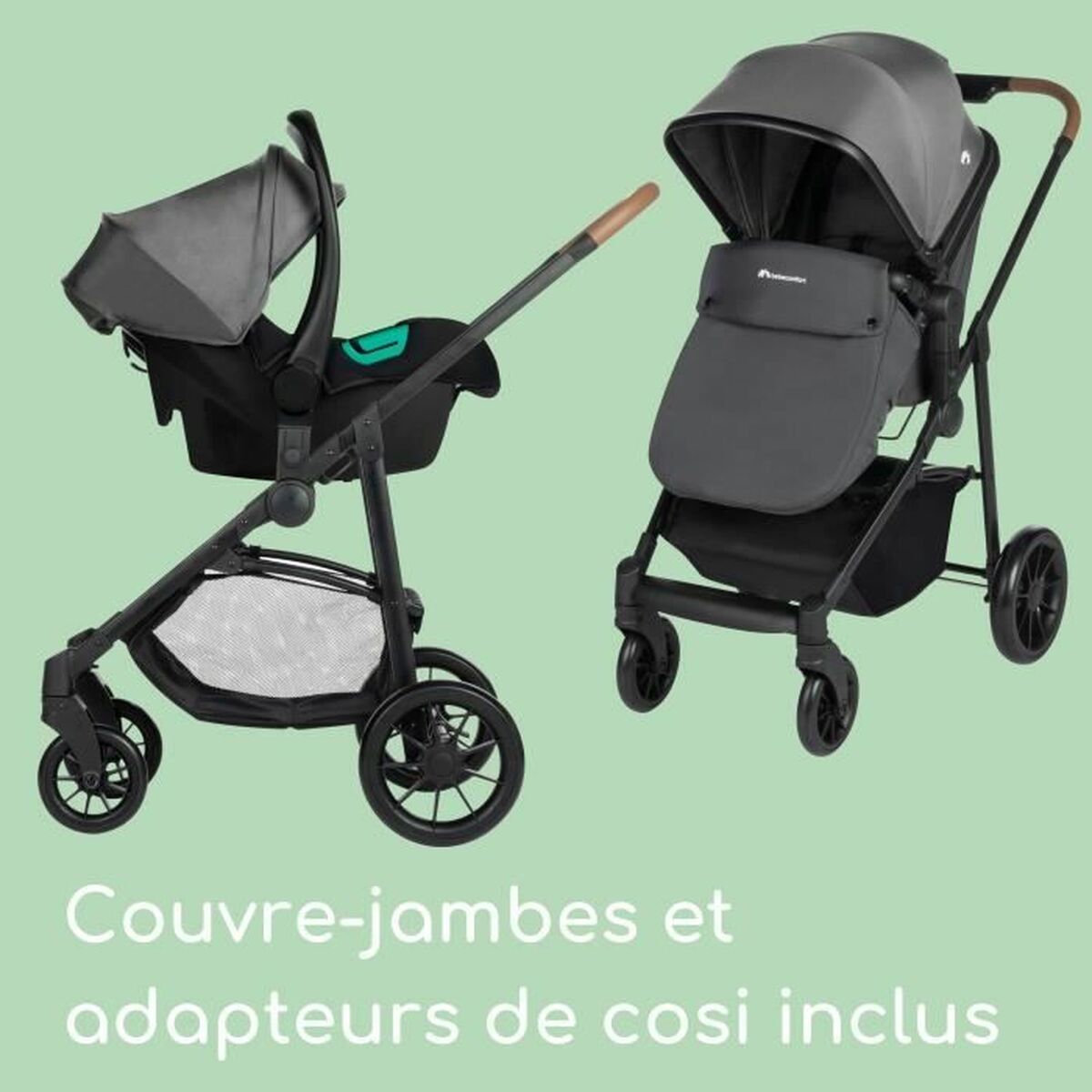 Cărucior de plimbat bebe Haze 3 in 1 i-Size Gri - Bebelus, Cărucioare, scaune și accesorii