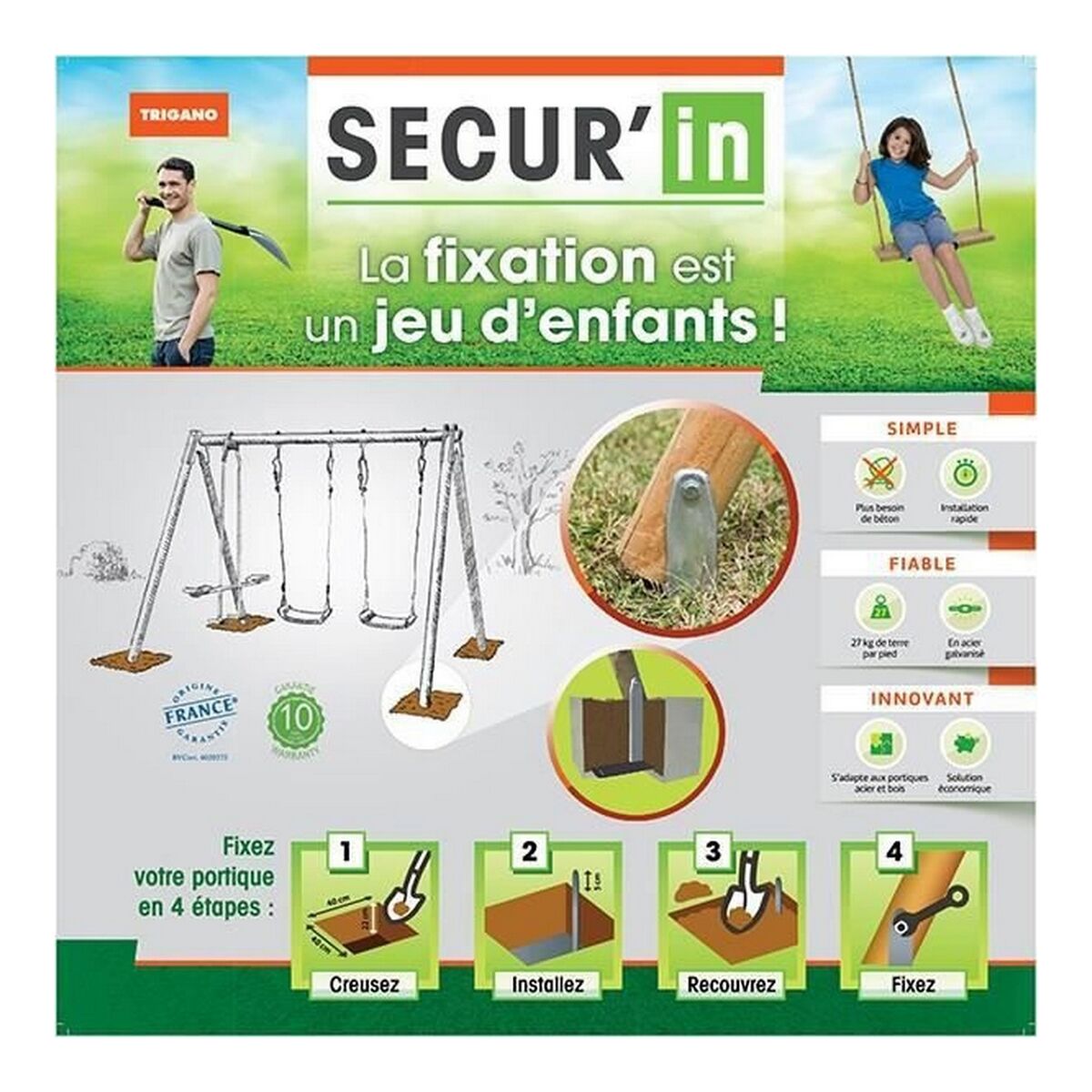 Placă de fixare Trigano J-900590 - Jucarii si jocuri, În aer liber și sport