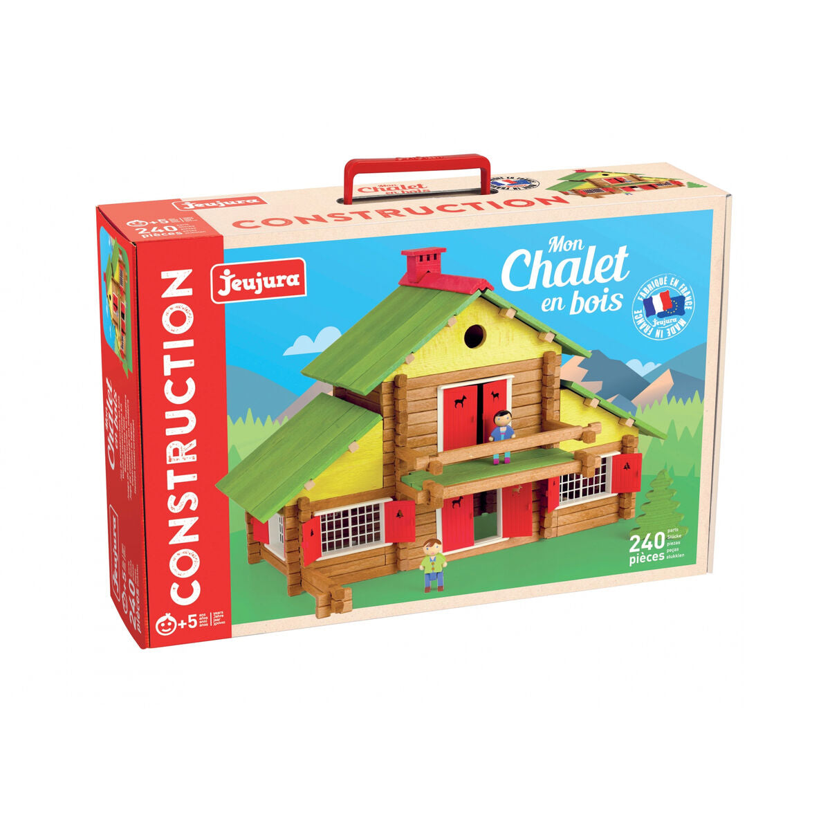 Plăci de Construcții Jeujura My Wooden Chalet 8005 240 Piese - Jucarii si jocuri