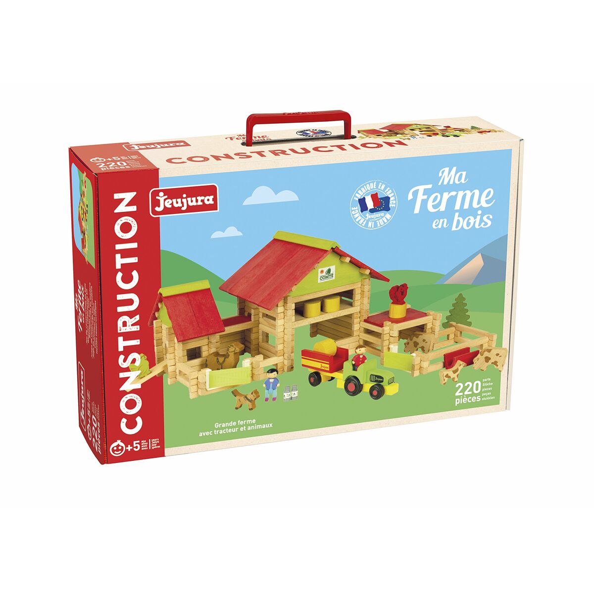 Playset Jeujura Large farm 220 Piese - Jucarii si jocuri, Păpuși și figurine