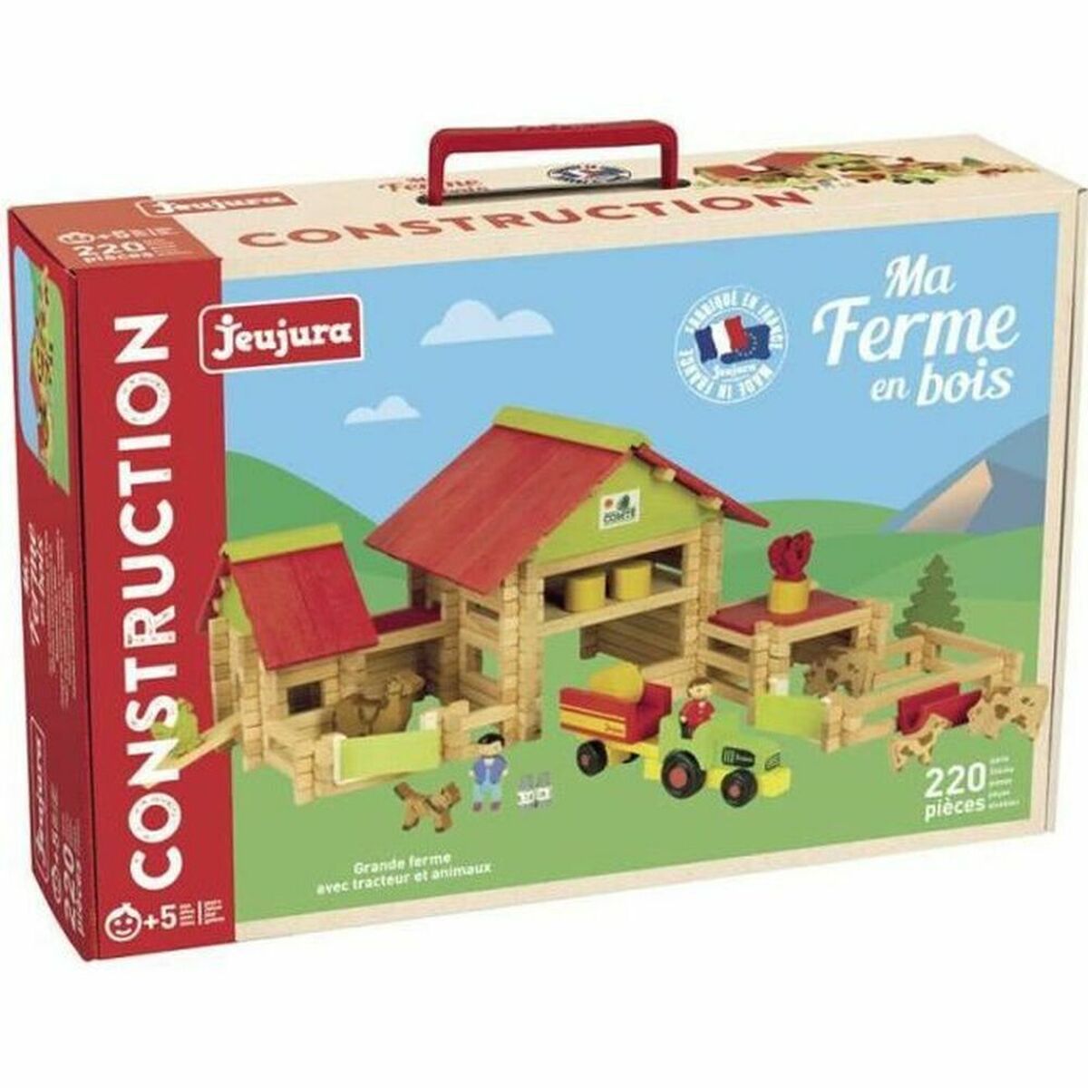 Playset Jeujura Large farm 220 Piese - Jucarii si jocuri, Păpuși și figurine