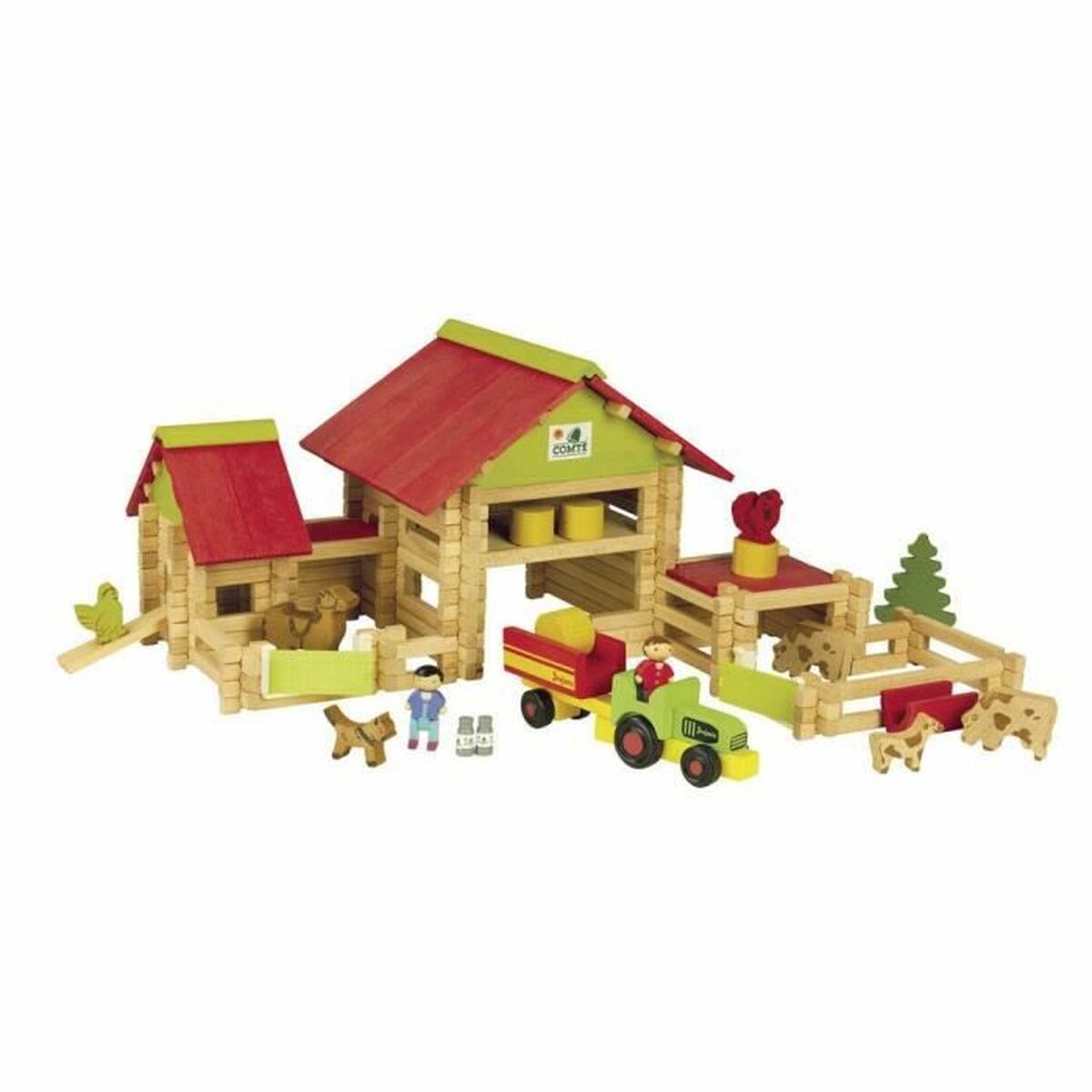 Playset Jeujura Large farm 220 Piese - Jucarii si jocuri, Păpuși și figurine