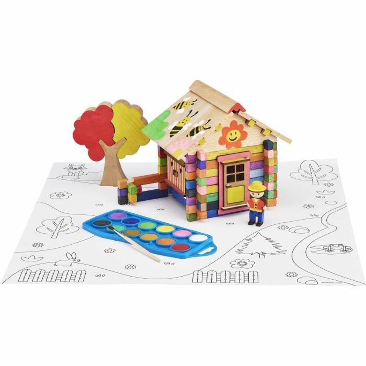 Set de Construcție Jeujura Chalet to Paint - Jucarii si jocuri