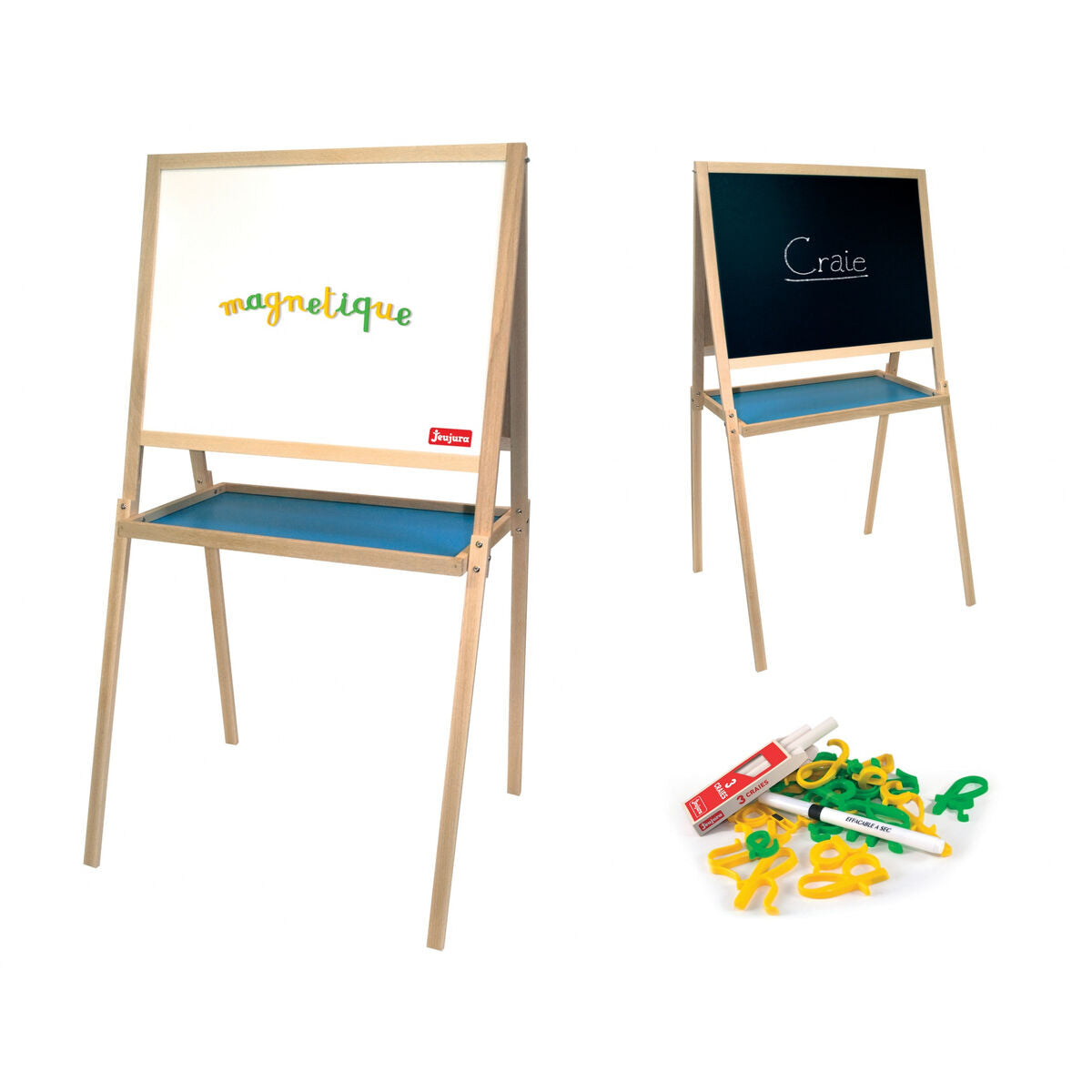 Tablă cu Două Fețe Jeujura Wooden Painting Magnetic - Jucarii si jocuri, Activități creative