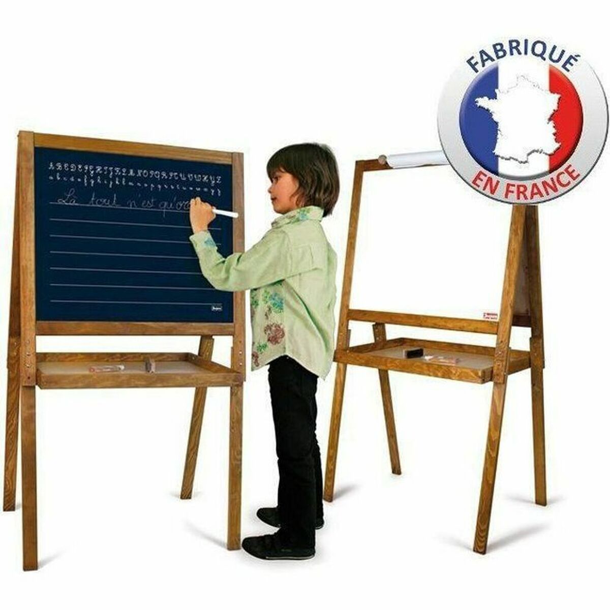 Tablă cu Două Fețe Jeujura Large Drawing Board of Schoolboys - Jucarii si jocuri, Activități creative