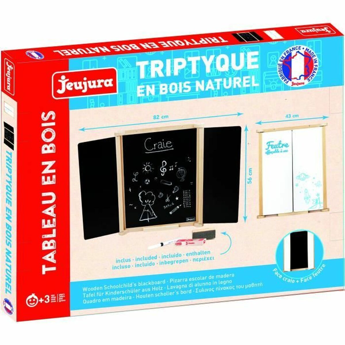 Tablă cu Două Fețe Jeujura - Jucarii si jocuri, Activități creative