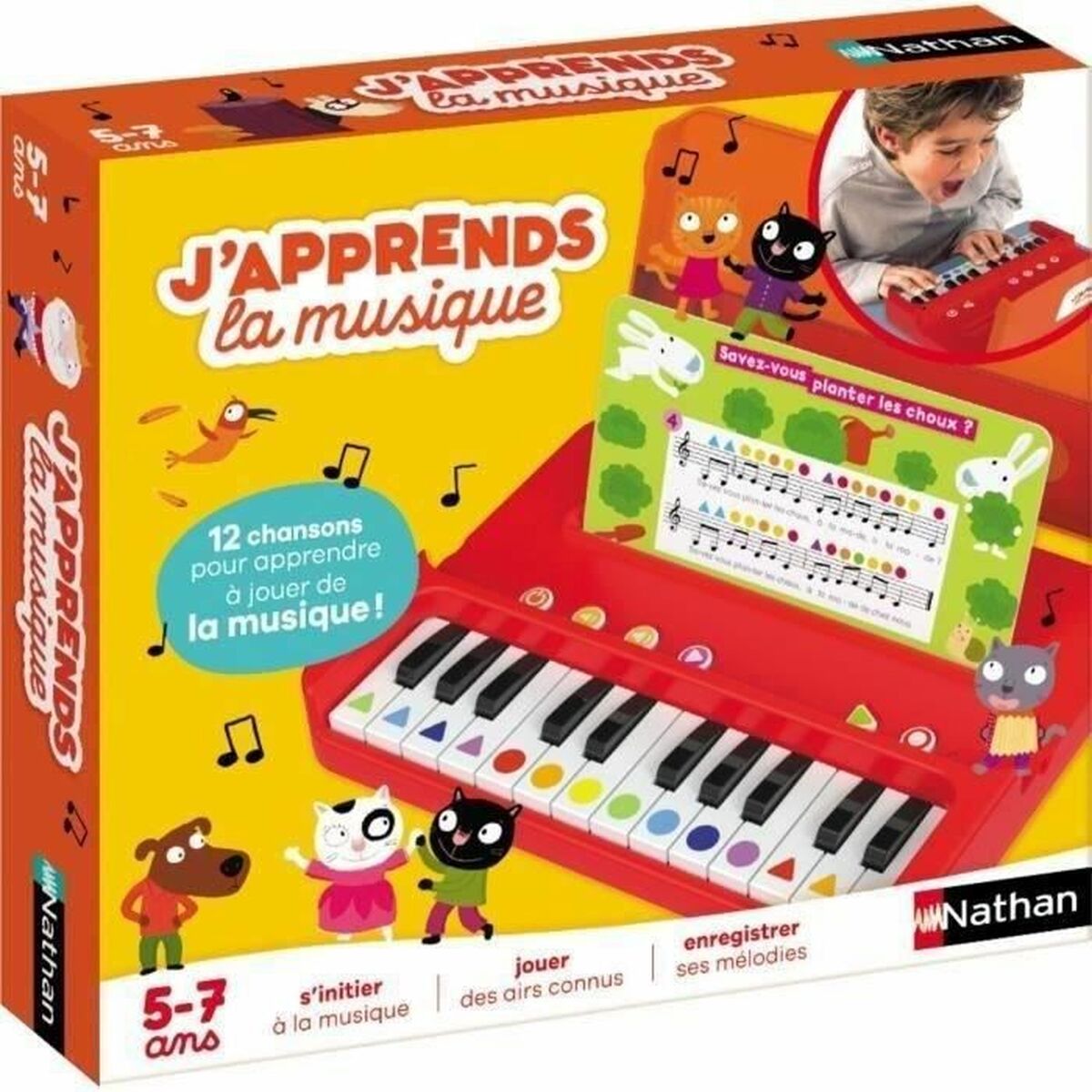 Joc de Masă Nathan J'apprends la musique - Jucarii si jocuri, Jocuri și accesorii