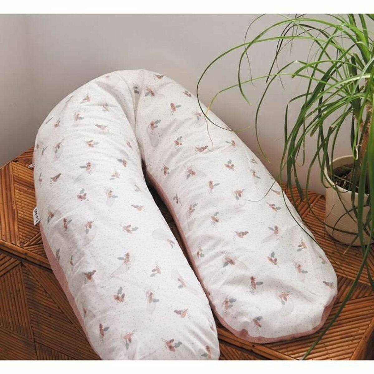 Breastfeeding Cushion Tineo Alb/Roz - Bebelus, Alăptarea și hrănirea