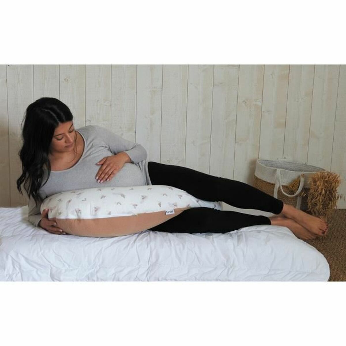Breastfeeding Cushion Tineo Alb/Roz - Bebelus, Alăptarea și hrănirea