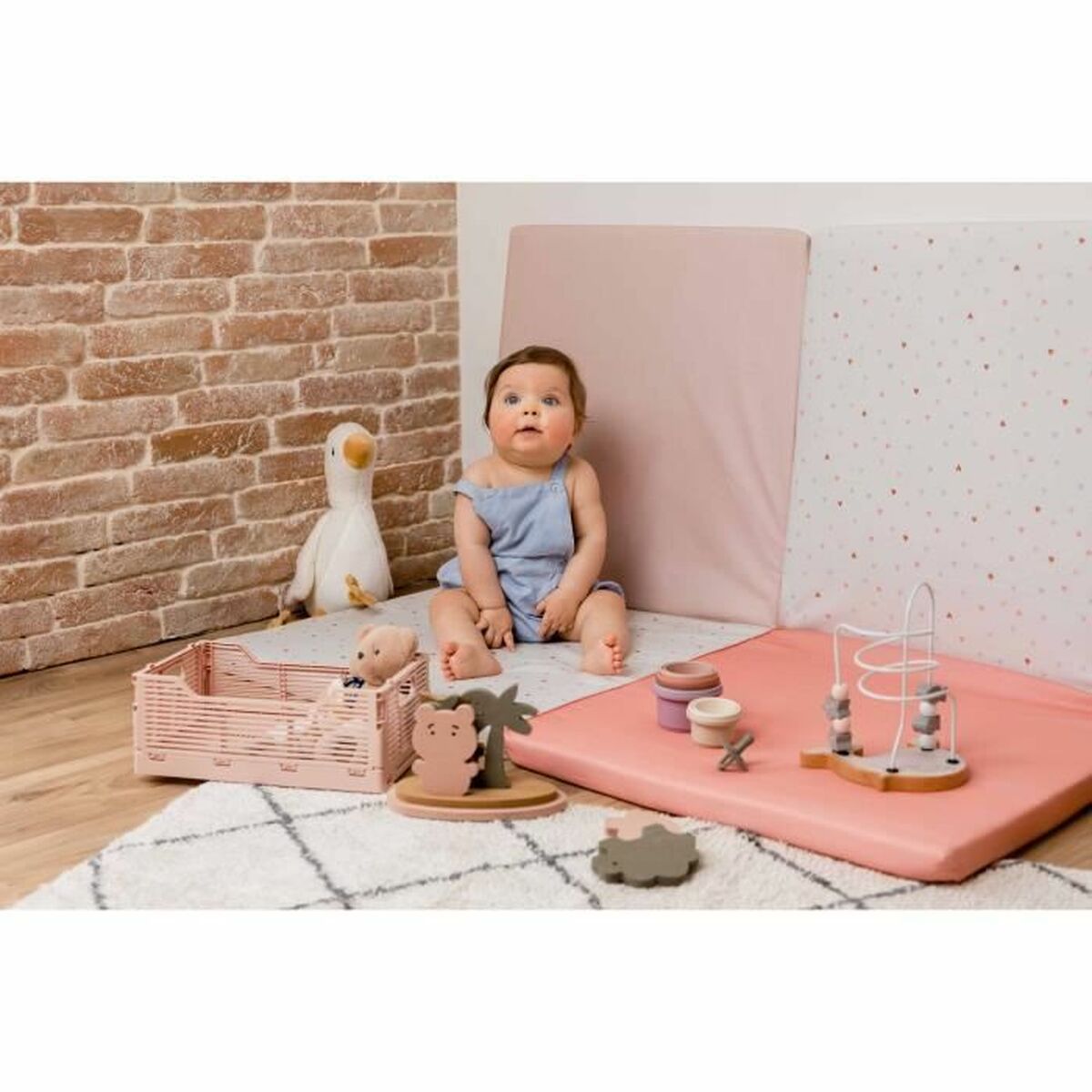 Saltea de joacă Tineo MON CœUR 120 x 60 x 8 cm - Bebelus, Activitate și divertisment