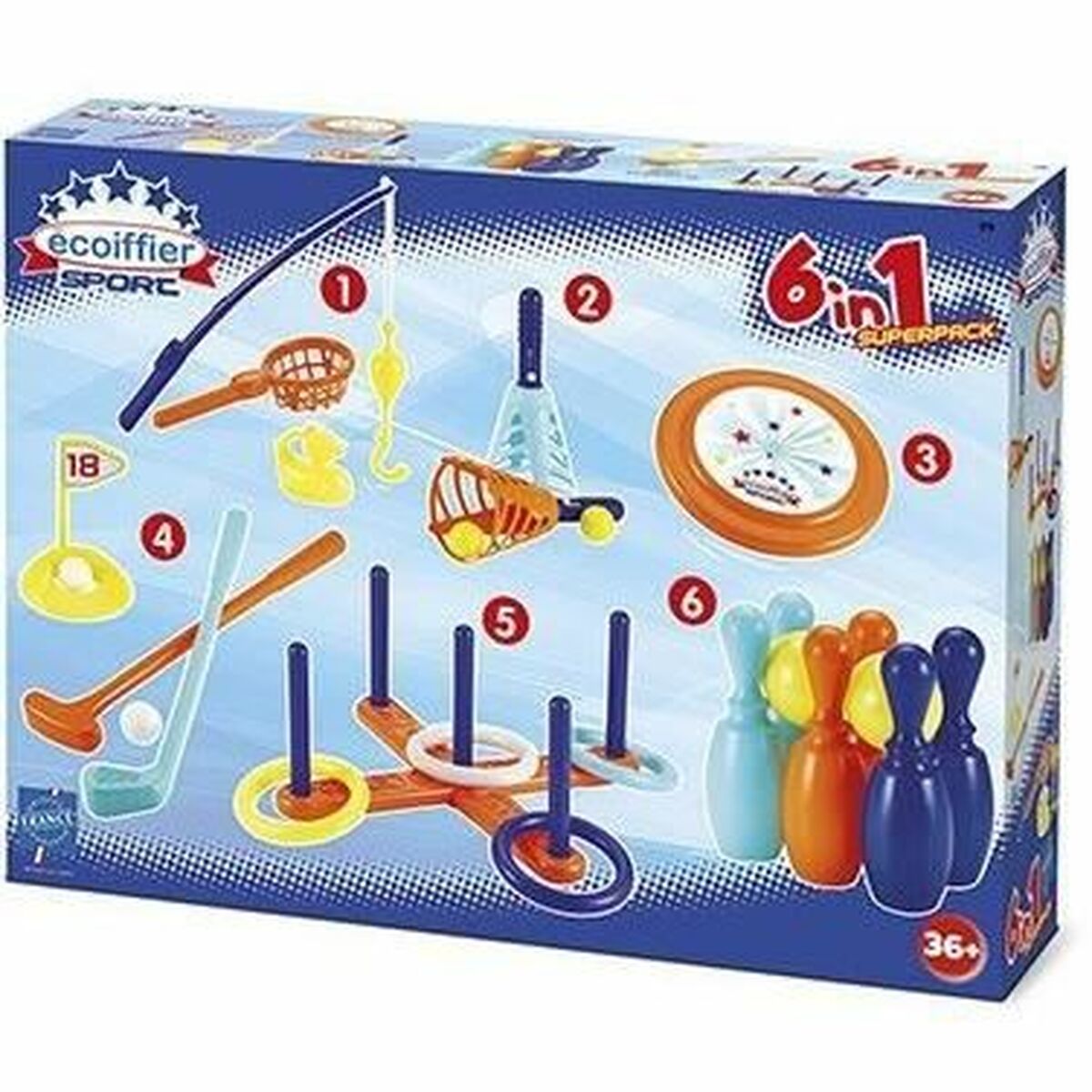 Set de jucării de plajă Ecoiffier Multicolor - Jucarii si jocuri, În aer liber și sport