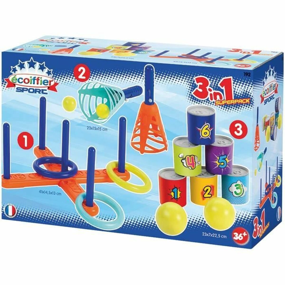 Set of traditional games Ecoiffier 192 - Jucarii si jocuri, În aer liber și sport