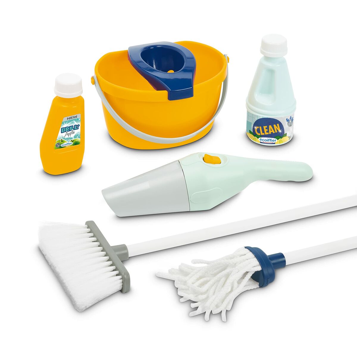 Kit de curățare et de depozitare Ecoiffier Clean Home Jucării 8 Piese - Jucarii si jocuri, Imitații de jocuri