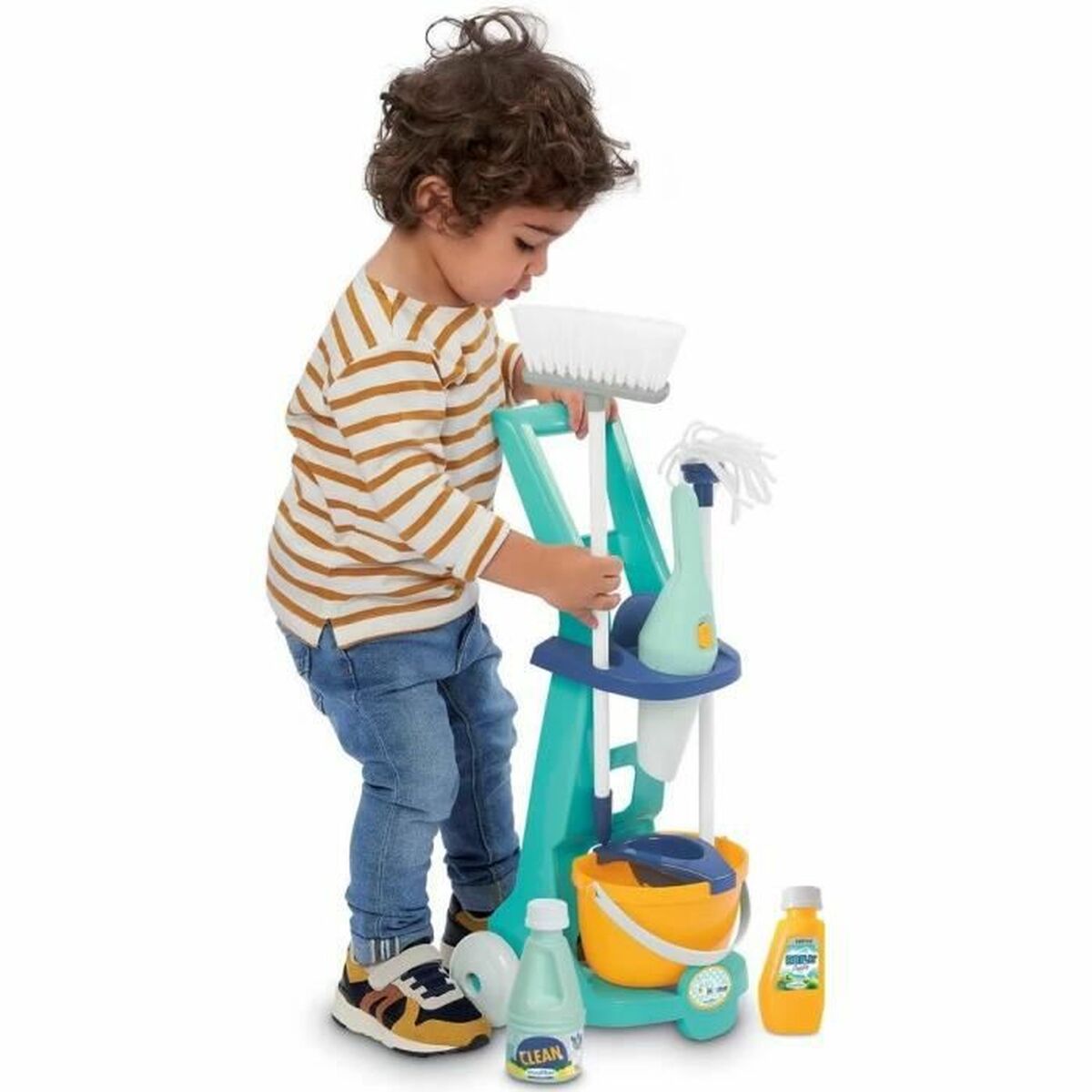 Kit de curățare et de depozitare Ecoiffier Clean Home Jucării 8 Piese - Jucarii si jocuri, Imitații de jocuri