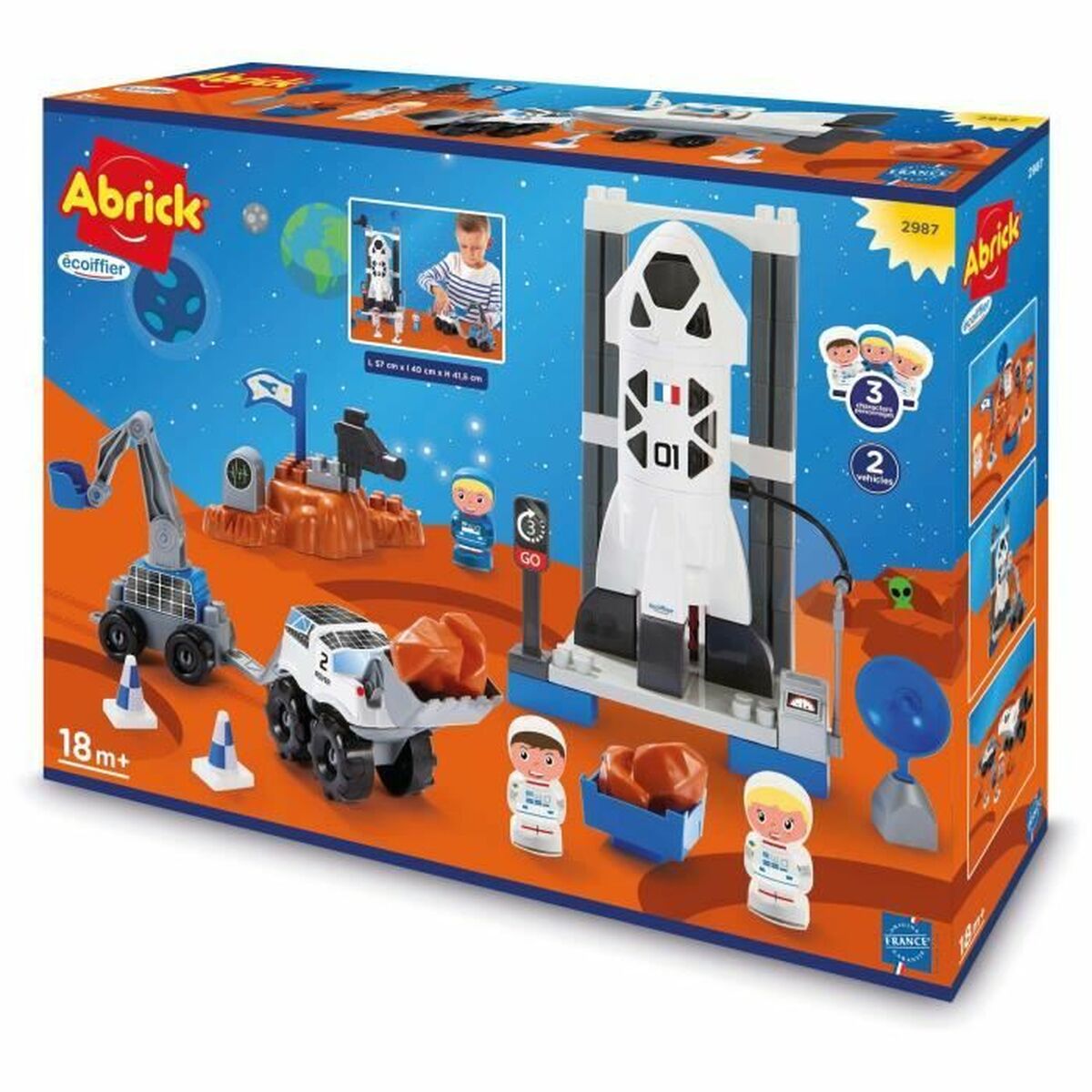 Set de Construcție Ecoiffier Abrick Bază spațială - Jucarii si jocuri
