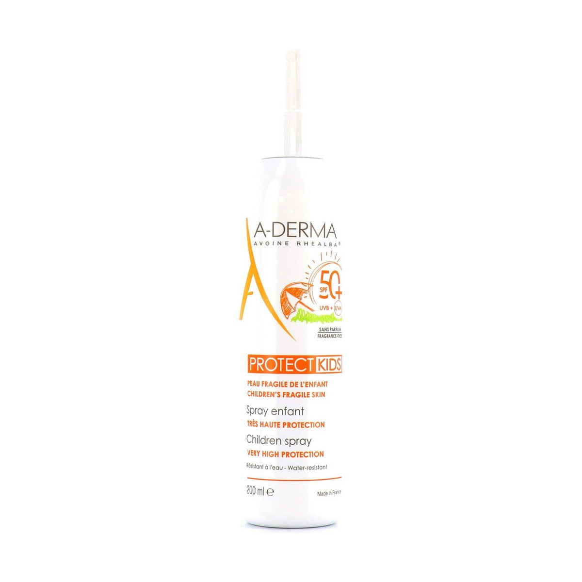 Protector Solar pentru Copii Spray A-Derma Protect Kids SPF 50+ (200 ml) - Bebelus, Igienă și îngrijire