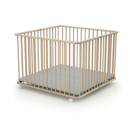Loc de joacă WEBABY 100 x 100 cm Bej - Bebelus, Dormitor