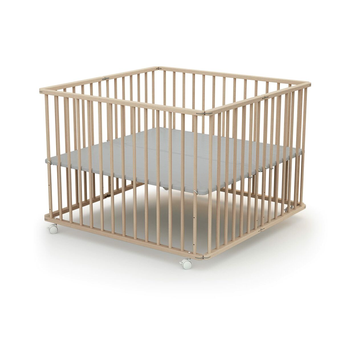 Loc de joacă WEBABY 100 x 100 cm Bej - Bebelus, Dormitor