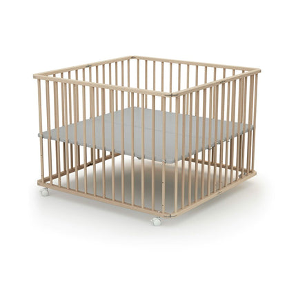 Loc de joacă WEBABY 100 x 100 cm Bej - Bebelus, Dormitor