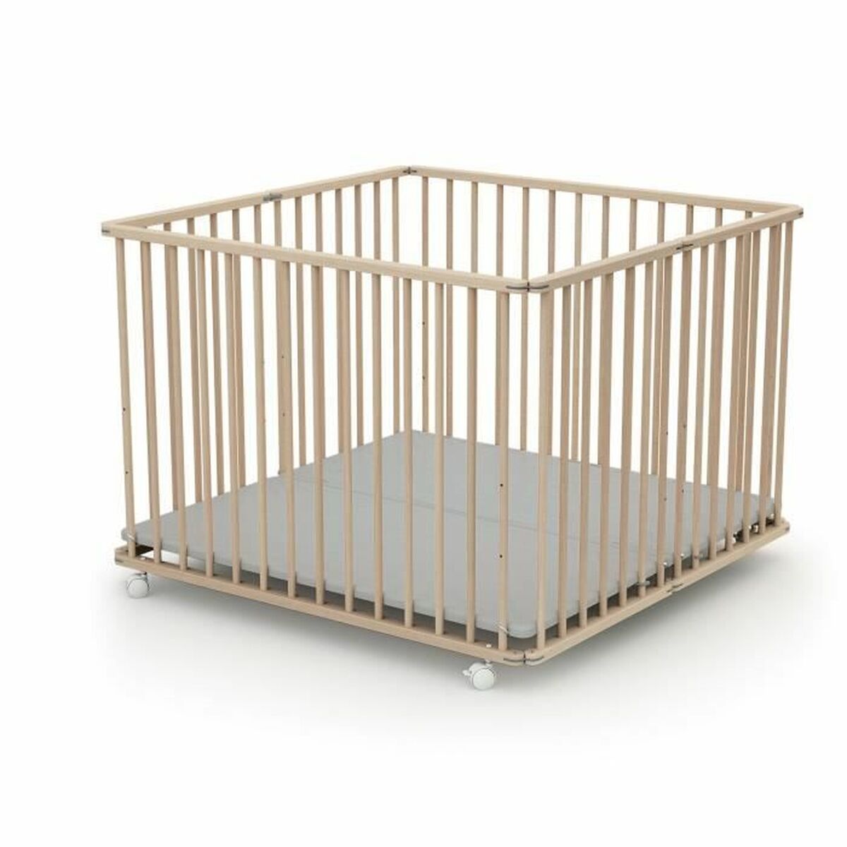 Loc de joacă WEBABY 100 x 100 cm Bej - Bebelus, Dormitor
