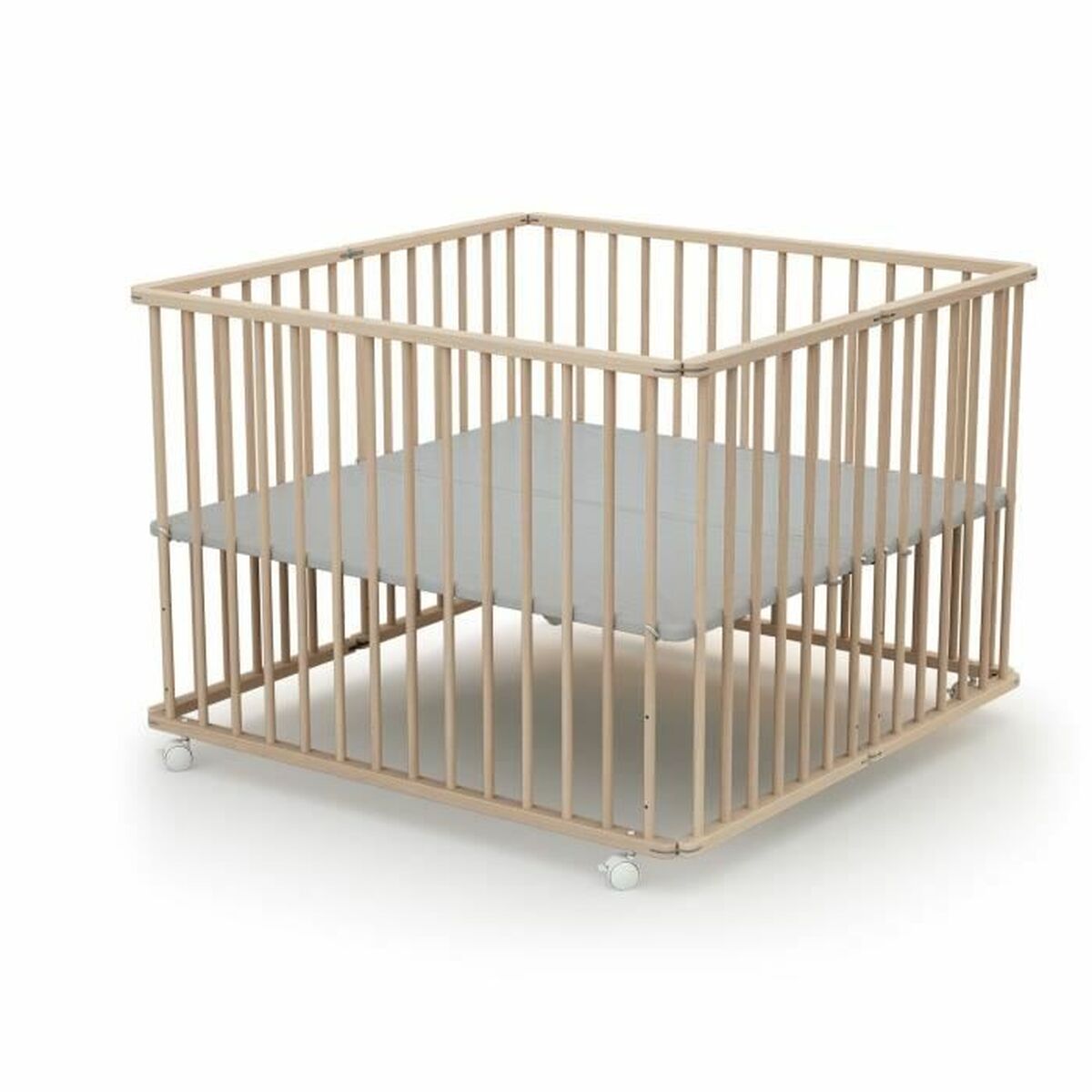 Loc de joacă WEBABY 100 x 100 cm Bej - Bebelus, Dormitor