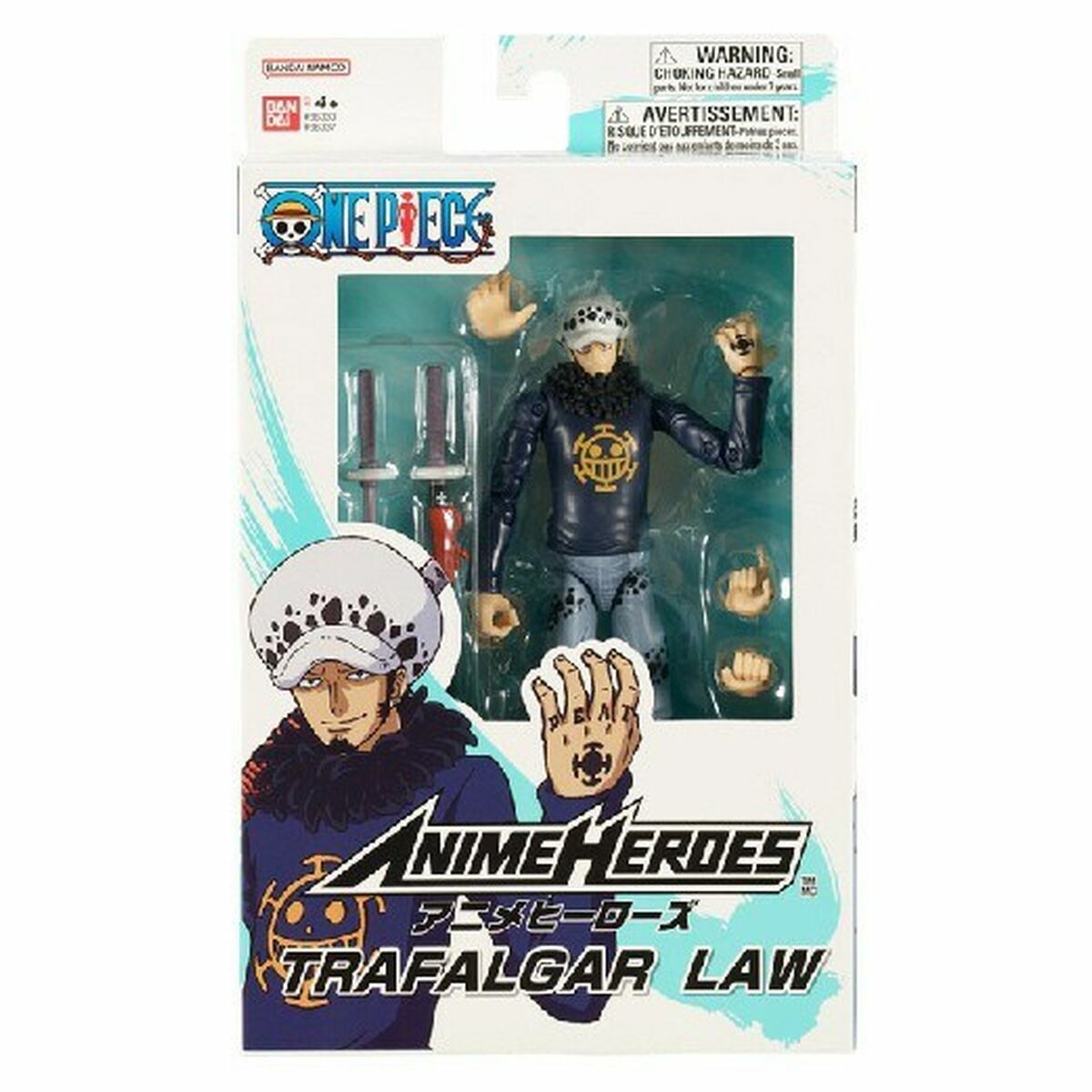 Figurine de Acțiune One Piece Bandai Anime Heroes: Trafalgar Law 17 cm - Jucarii si jocuri, Păpuși și figurine