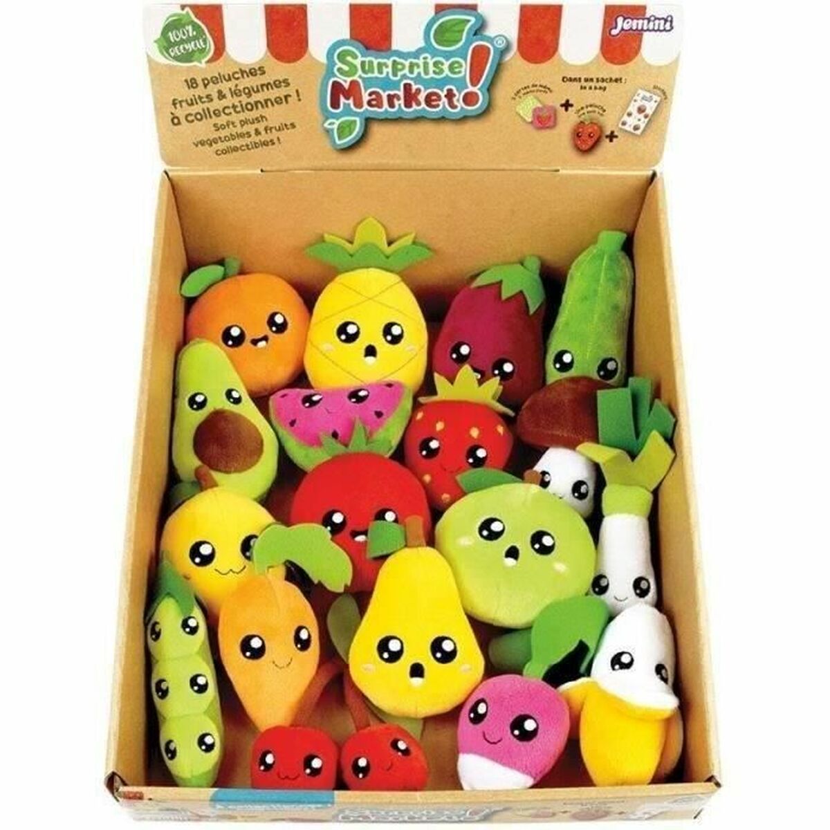 Jucărie de Pluș Jemini JEMINI Multicolor Flauș Infantil Fructe - Jucarii si jocuri, Jucării de pluș