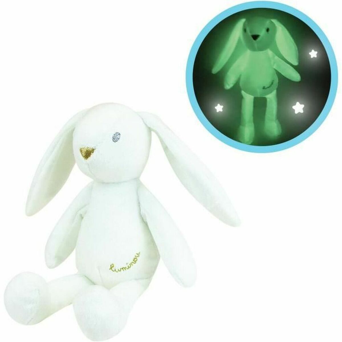 Jucărie de Pluș Jemini Luminou White Rabbit 20 cm - Jucarii si jocuri, Jucării de pluș