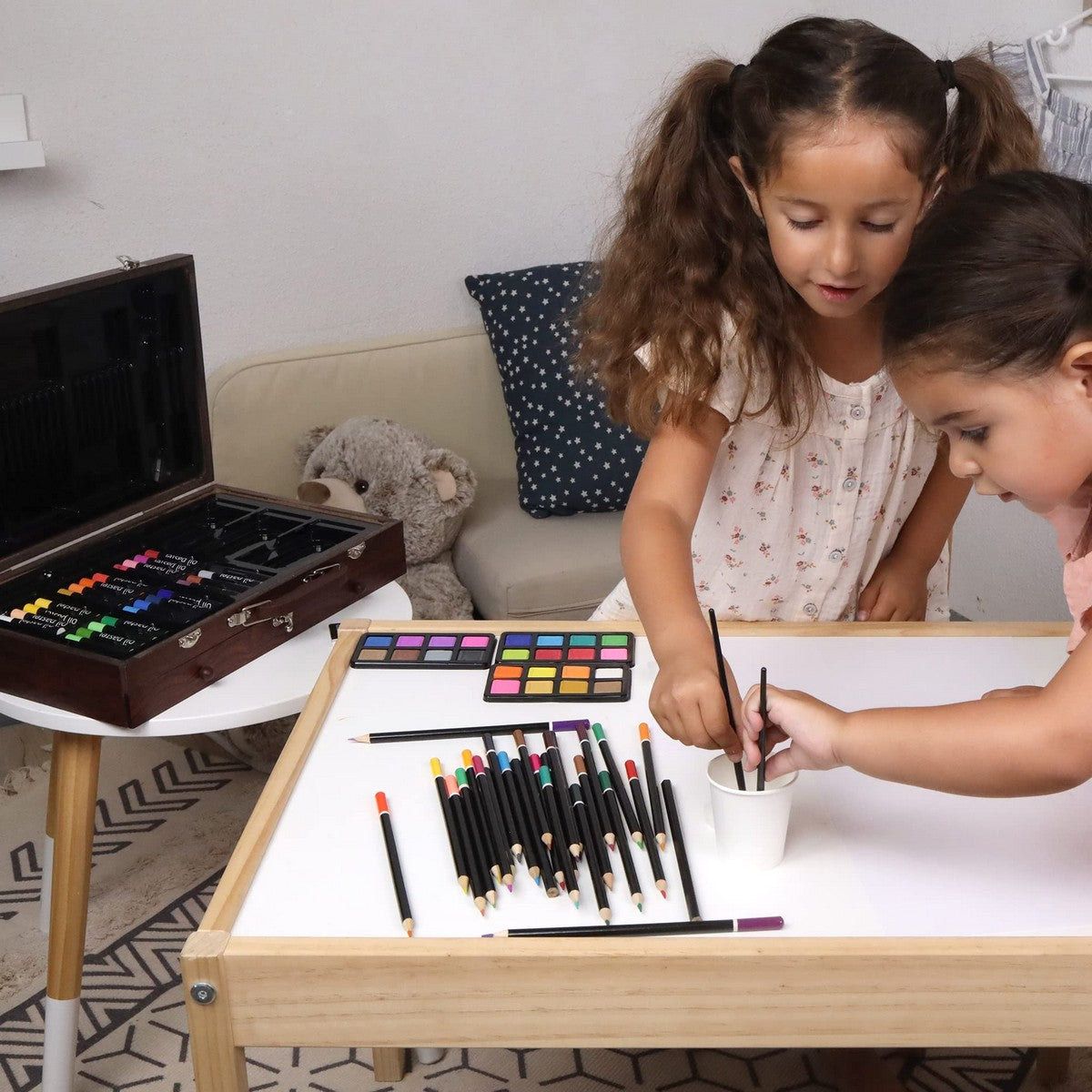 Set de pictură MGM Artist's Hand Servietă Lemn 140 Piese - Birou și papetărie, Arte și Meserii