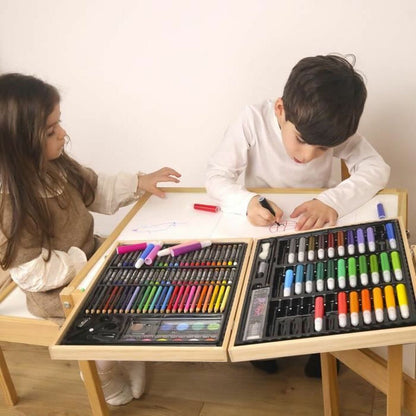 Set pentru desen Multicolor 150 Piese - Jucarii si jocuri, Activități creative