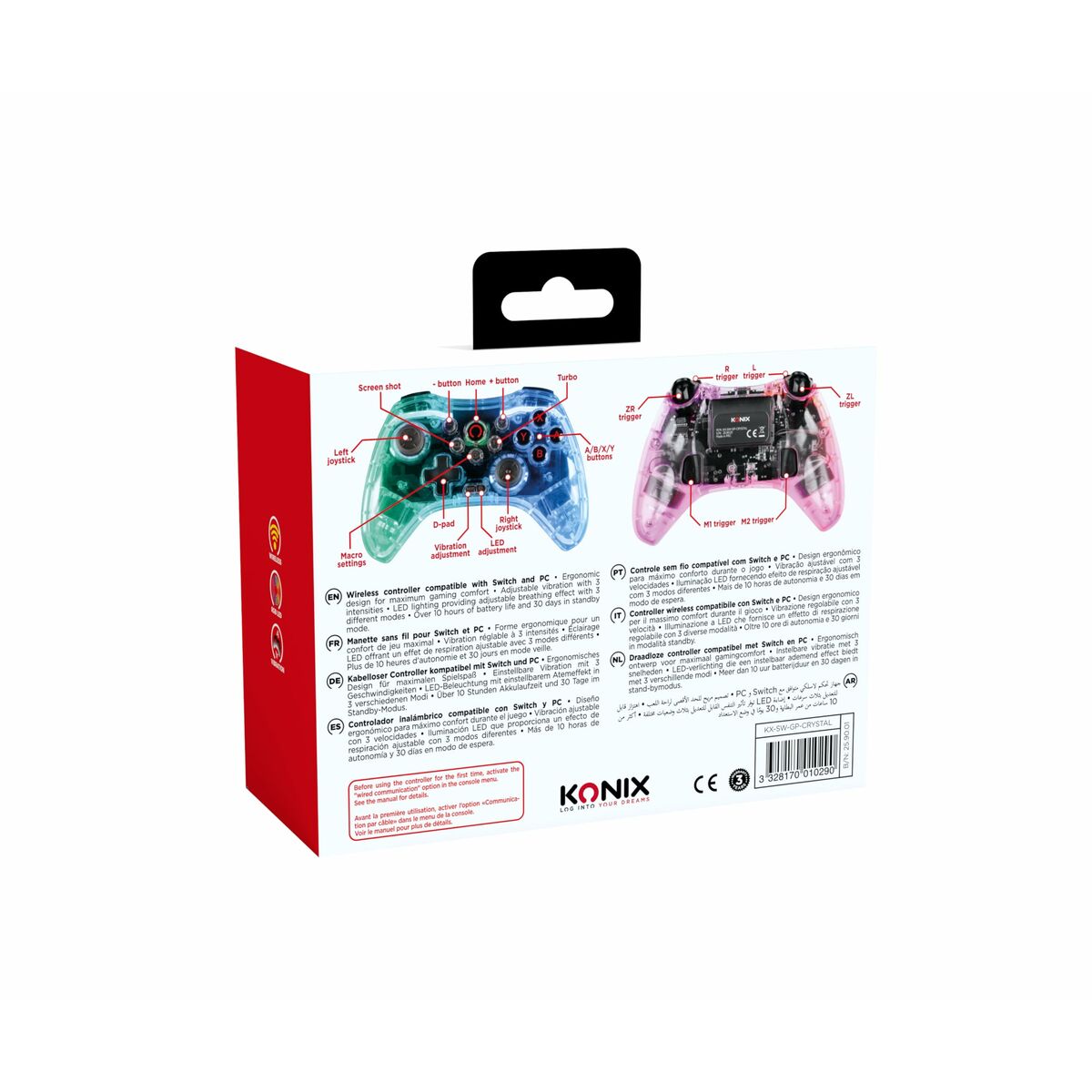 Telecomandă Jocuri Gaming KONIX Crystal - Tehnică de calcul, Accesorii