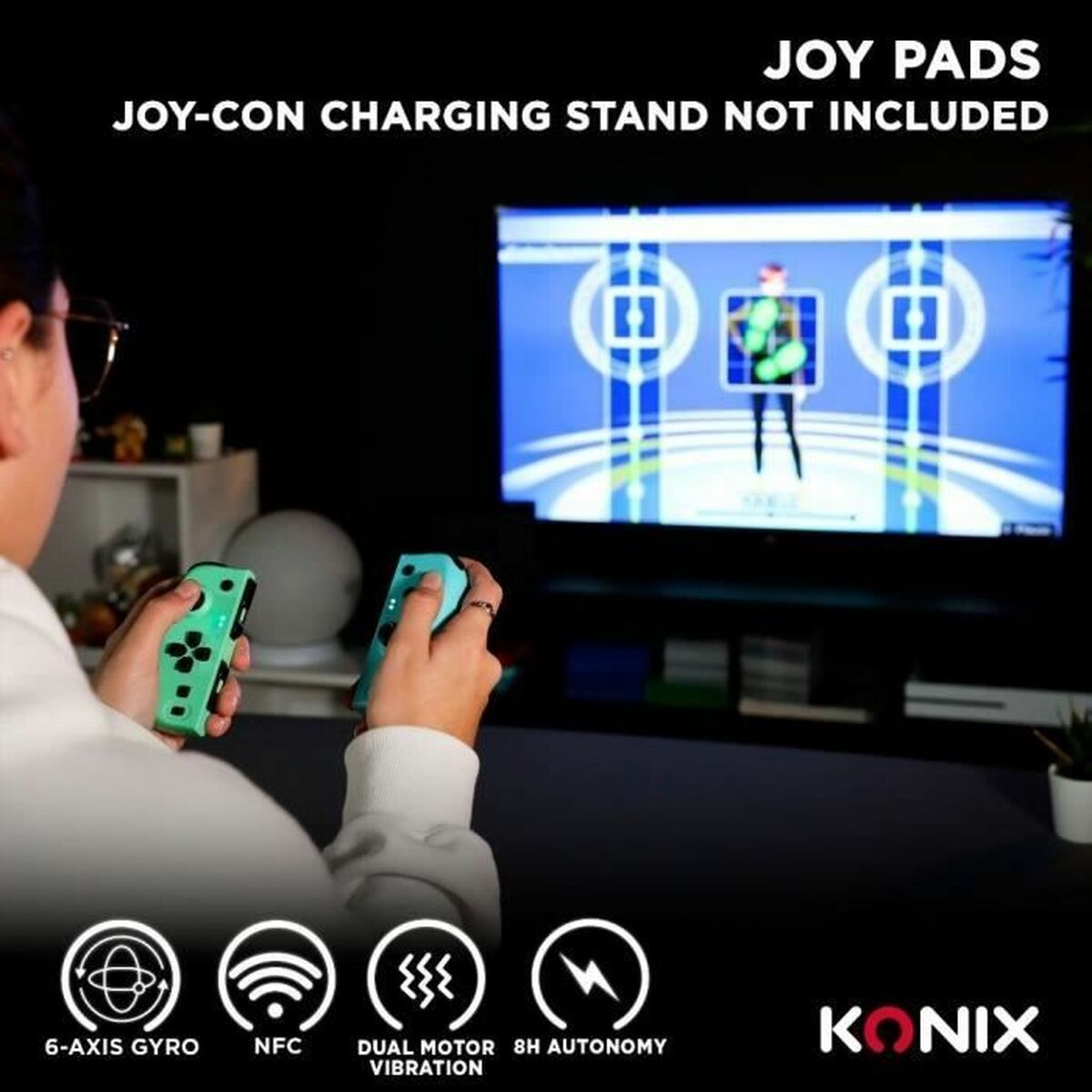 Telecomandă Jocuri Gaming KONIX NINTENDO SWITCH Albastru Nintendo Switch - Electronică, Joc video