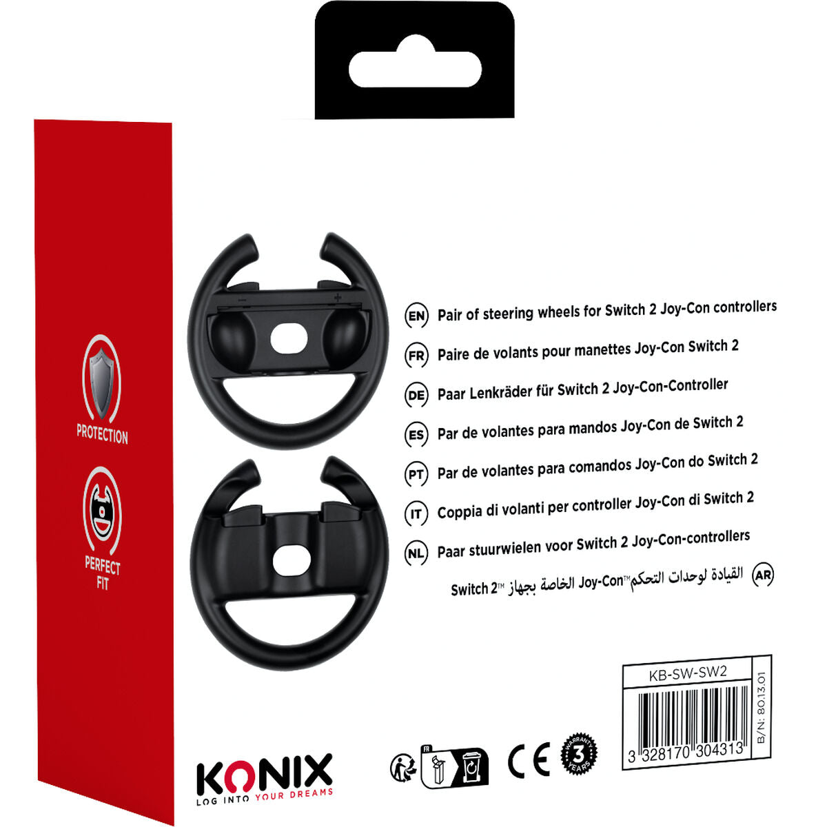 Volan KONIX Negru Nintendo Switch - Electronică, Joc video