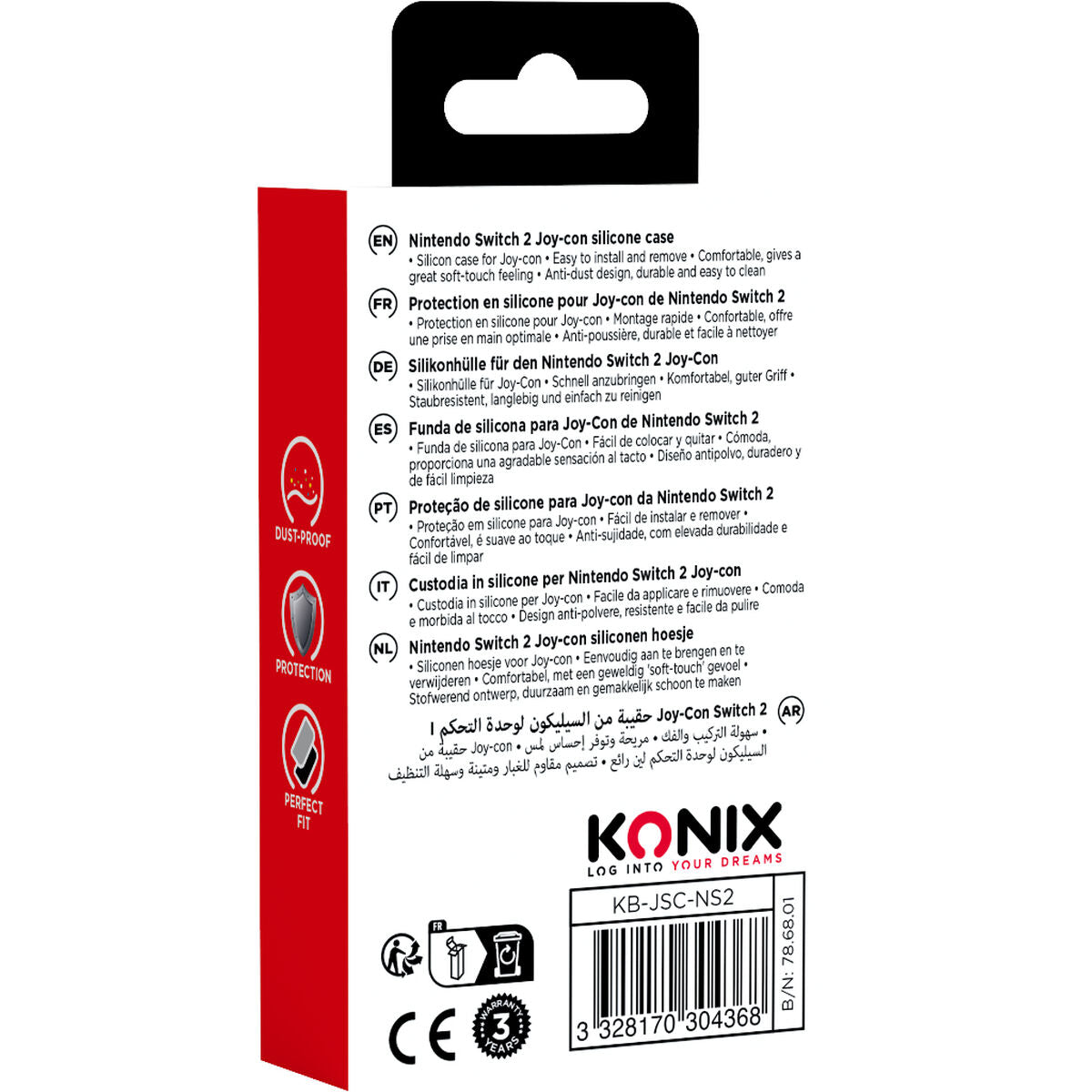 Husă de Protecție KONIX Negru Gri - Electronică, Joc video