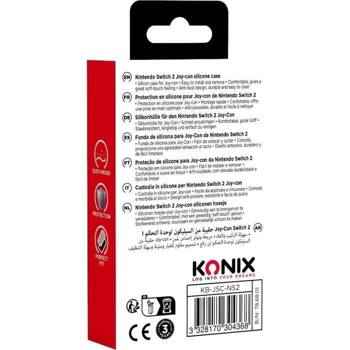 Husă de Protecție KONIX Negru Gri - Electronică, Joc video