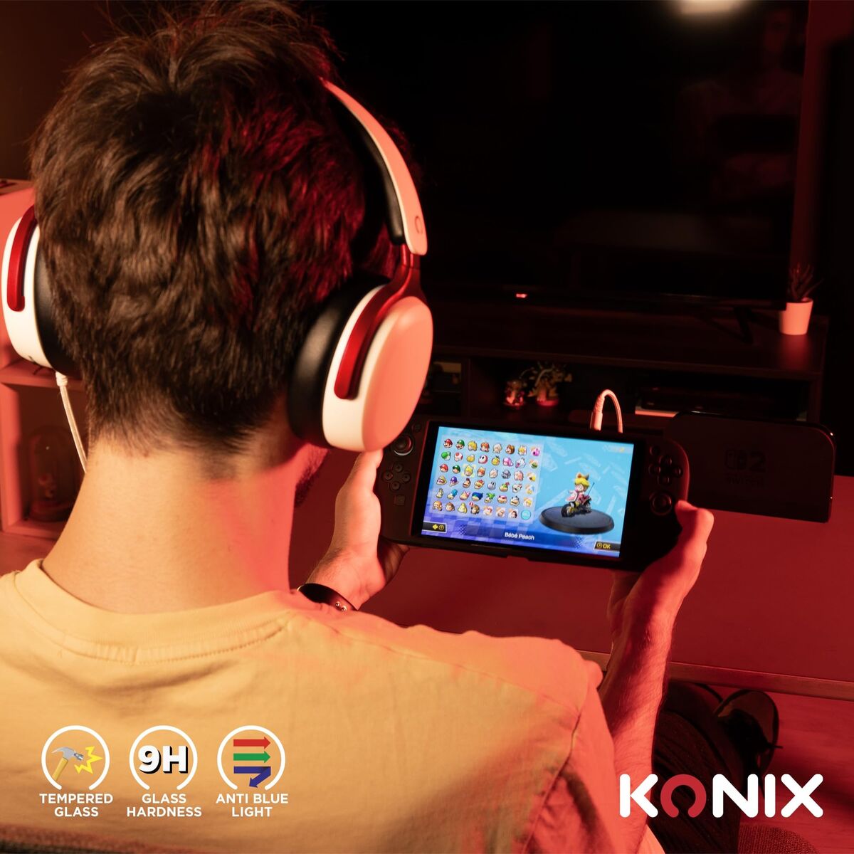 Folie de Ecran pentru Nintendo Switch 2 KONIX - Electronică, Joc video