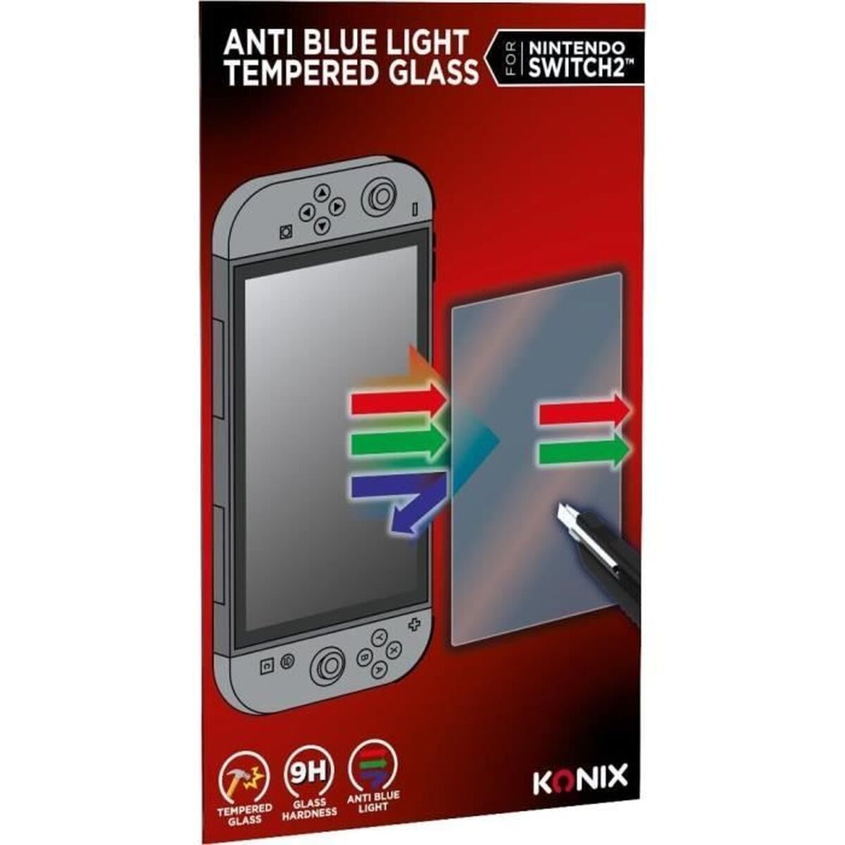 Folie de Ecran pentru Nintendo Switch 2 KONIX - Electronică, Joc video