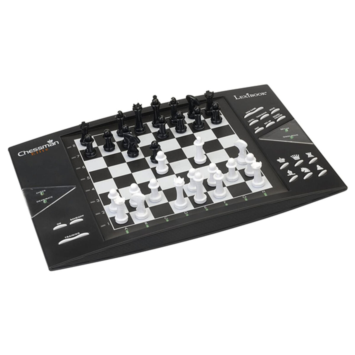 Joc de Masă Chessman Elite Lexibook CG1300 Negru/Alb (Portugués, Francés, Inglés, Español, Italiano) (1 Piese) - Jucarii si jocuri, Jocuri și accesorii