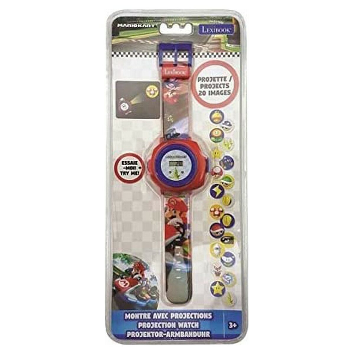 Ceas digital Mario Kart Lexibook DMW050NI - Ceasuri, Băiat
