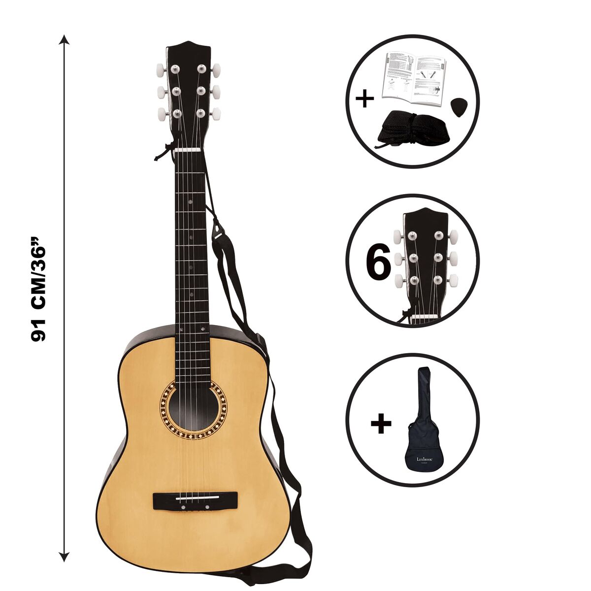 Chitară pentru Copii Lexibook 91 cm - Jucarii si jocuri, Instrumente muzicale pentru copii