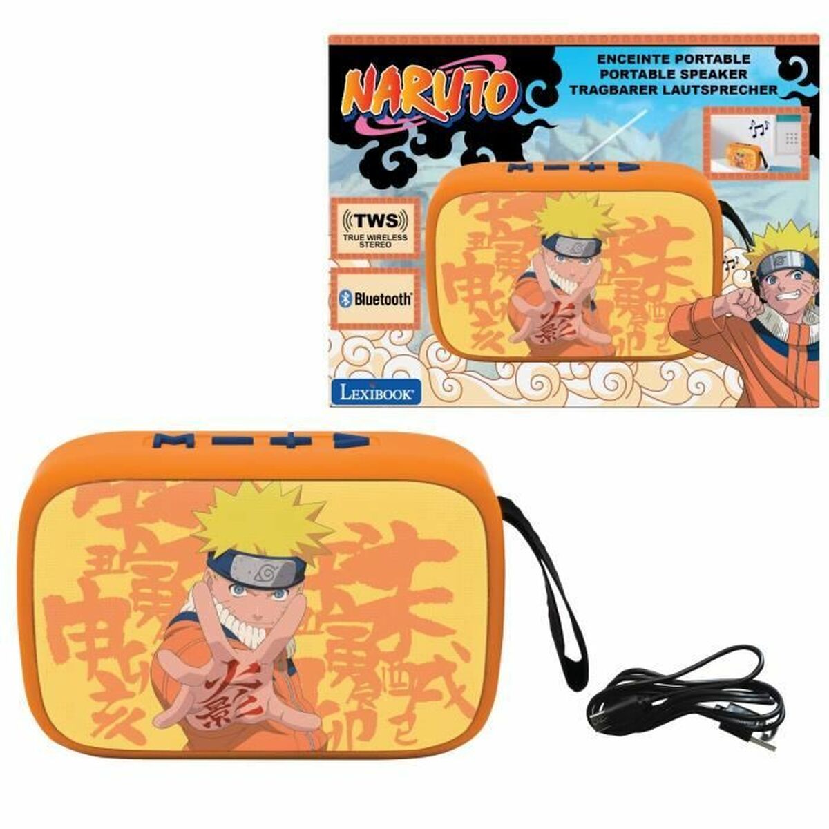 Difuzor Bluetooth Lexibook Naruto - Jucarii si jocuri, Jucării electronice