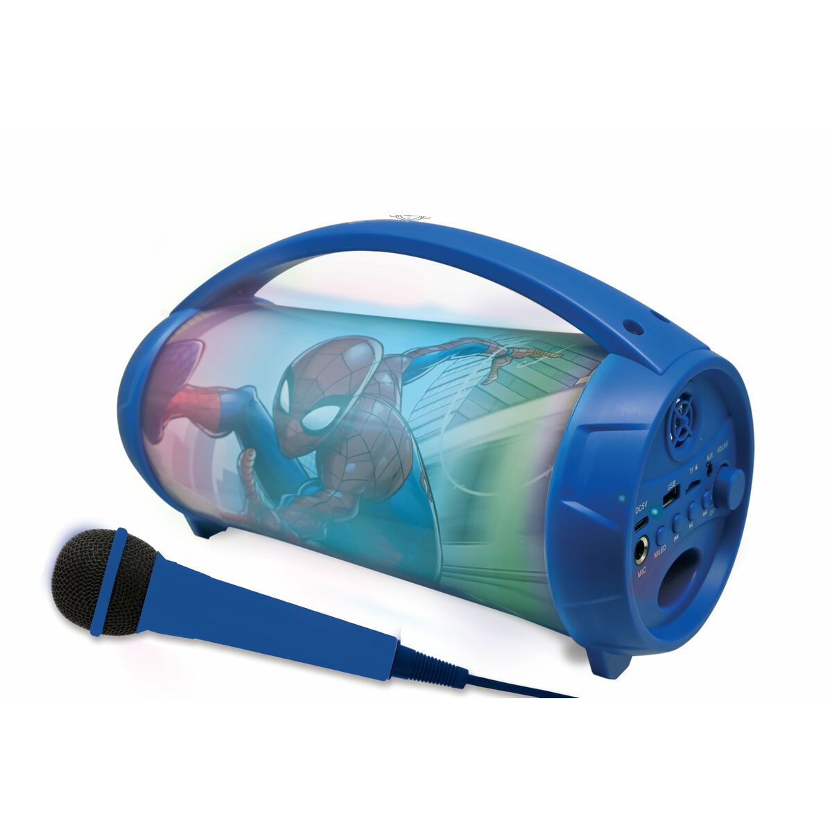 Difuzor Bluetooth cu Microfon Karaoke Lexibook Spider-Man - Jucarii si jocuri, Jucării electronice