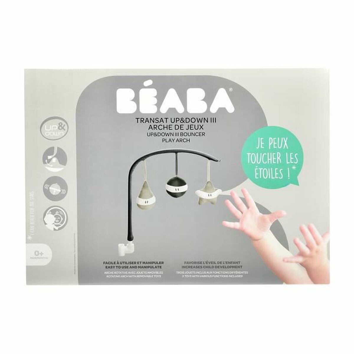 Arcul de activități pentru bebeluși Béaba Up & Down - Bebelus, Jucăriile copilăriei timpurii